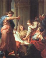 Batoni, Pompeo - Graphic Achilles at the Court of Lycomedes